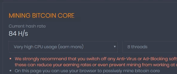 Ryzen7 1700のハッシュレート