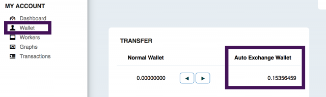 Auto Exchange Wallet