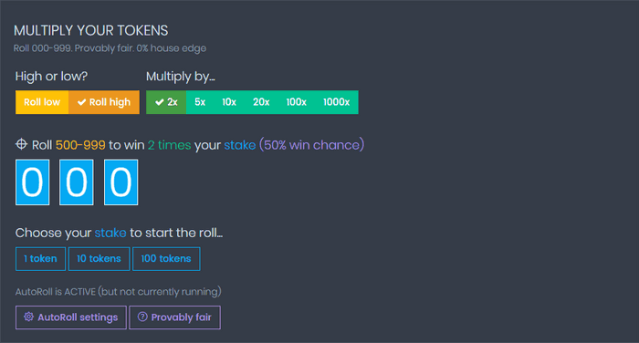 CoinPot Multiply 画面
