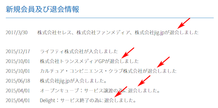 日本インターネットポイント協議会の入退会