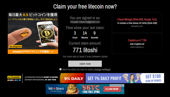 Moon Litecoin トップページ