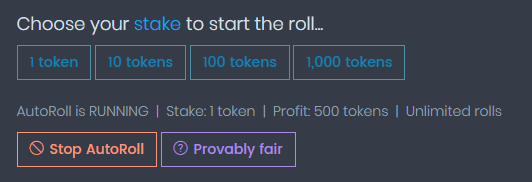 利益500tokenに到達