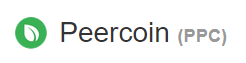 Peercoin（PPC）ロゴ