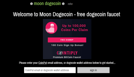 Moon Dogecoin トップページ